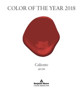 Benjamin Moore 2018 Home Color Forecast
