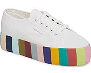 a nordstrom 2790 stripe platform sneaker