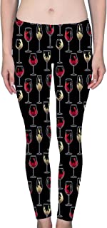 Wine Glasses Print Leggings 