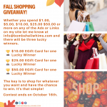 Bombshell Whims Fall Shopping Contest Promotional Giveaway