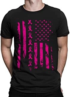 Men's Breast Cancer Flag T-shirt