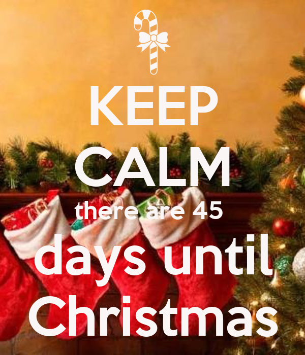 Fun Tidbit - There are Only 45 Days Until Christmas