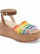 Rainbow Platform Sandals 