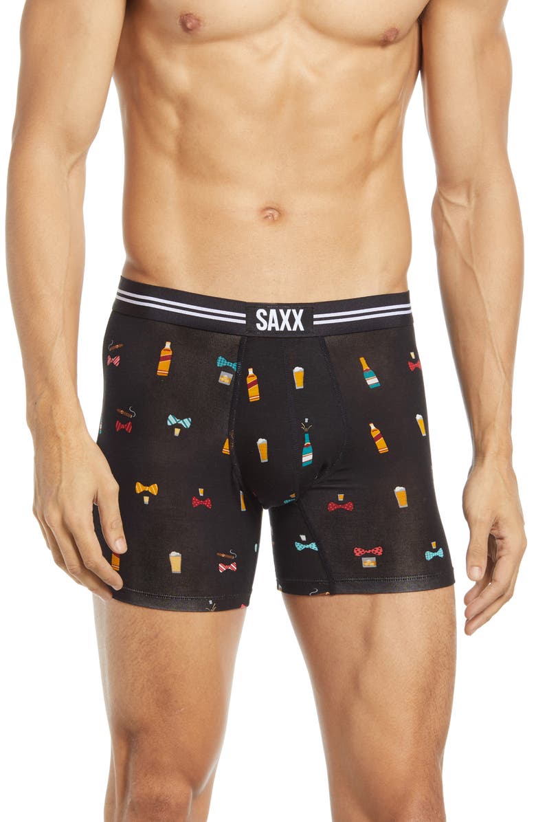 Booze and Bow Printed Boxer Briefs