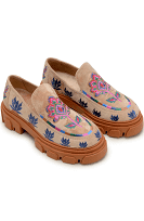 Farm Rio Embroidered Loafers 