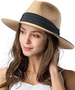 Women/Men's Wide Brim Straw Hat  