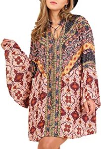 Multi Print Trumpet Sleeve Style