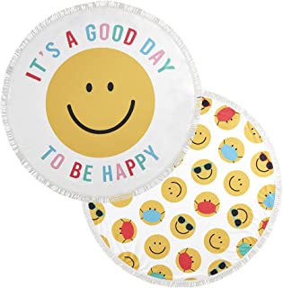 Good Day to Be Happy Print Beach Towel