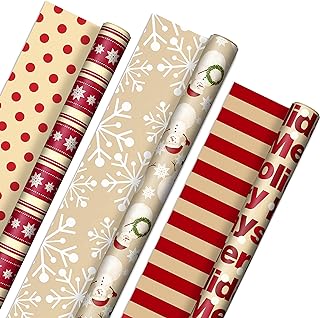 Hallmark Eco-Friendly Reversible Holiday Wrapping Paper