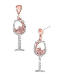 Bauble Bar - Nothing to Wine About Wine Glass Earrings