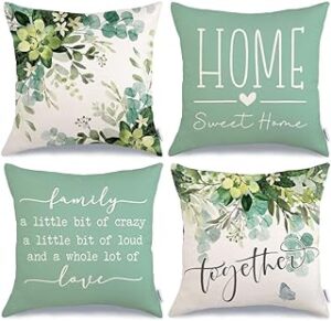 Eucalyptus Home Sweet Home Pillow Covers