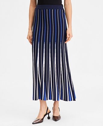 Women's Multi Stripe Sweater Skirt