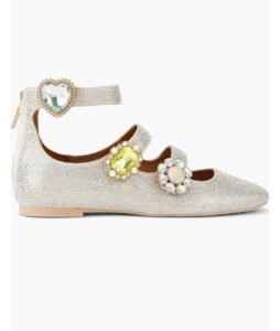 Kurt Geiger Ankle Strap Ballet Flats