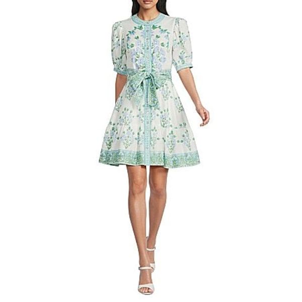 A Loves A Floral A-line Flounce Dress