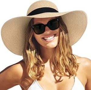 Women's UV UPF Sun Straw Hat