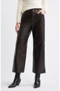 Leather Crop Wide Leg Pants Leather Crop Wide Leg Pants