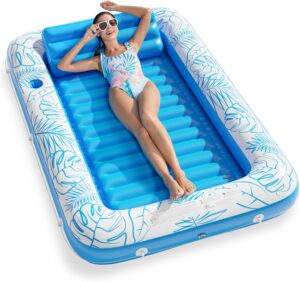 Inflatable Tan Pool Lounger
