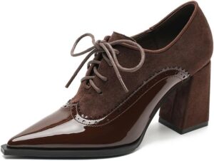 Chunky Oxford Heels