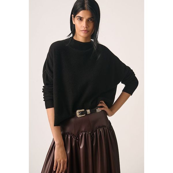 Pilcro 100% Cashmere Mock Neck Sweater