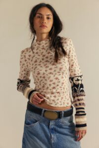 We the Free Bold Brewery Cuff Mock Neck