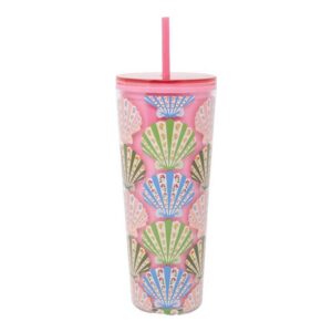 Vera Bradley Tumbler with Straw