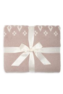 Cozy Chic Fair Isle Diamond Throw Blanket