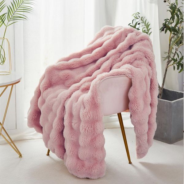 Soft Faux Fur Throw Blanket