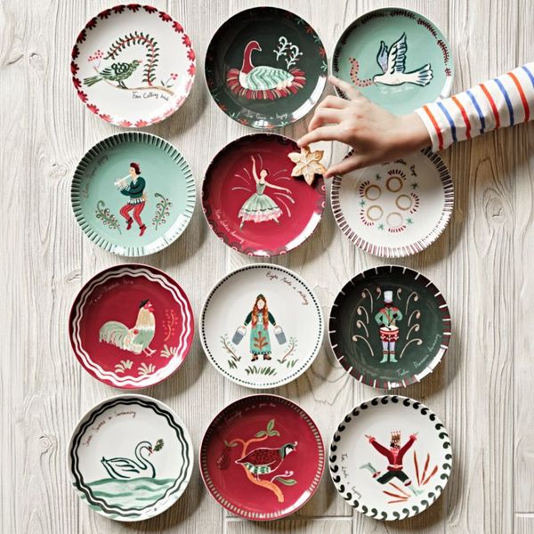 Noel 12 Days of Christmas Plates 
