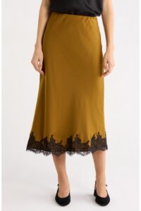 WAYF Vienna Satin Skirt