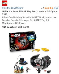 Lego Star Wars SMART Play Darth Vader's Tie Fighter